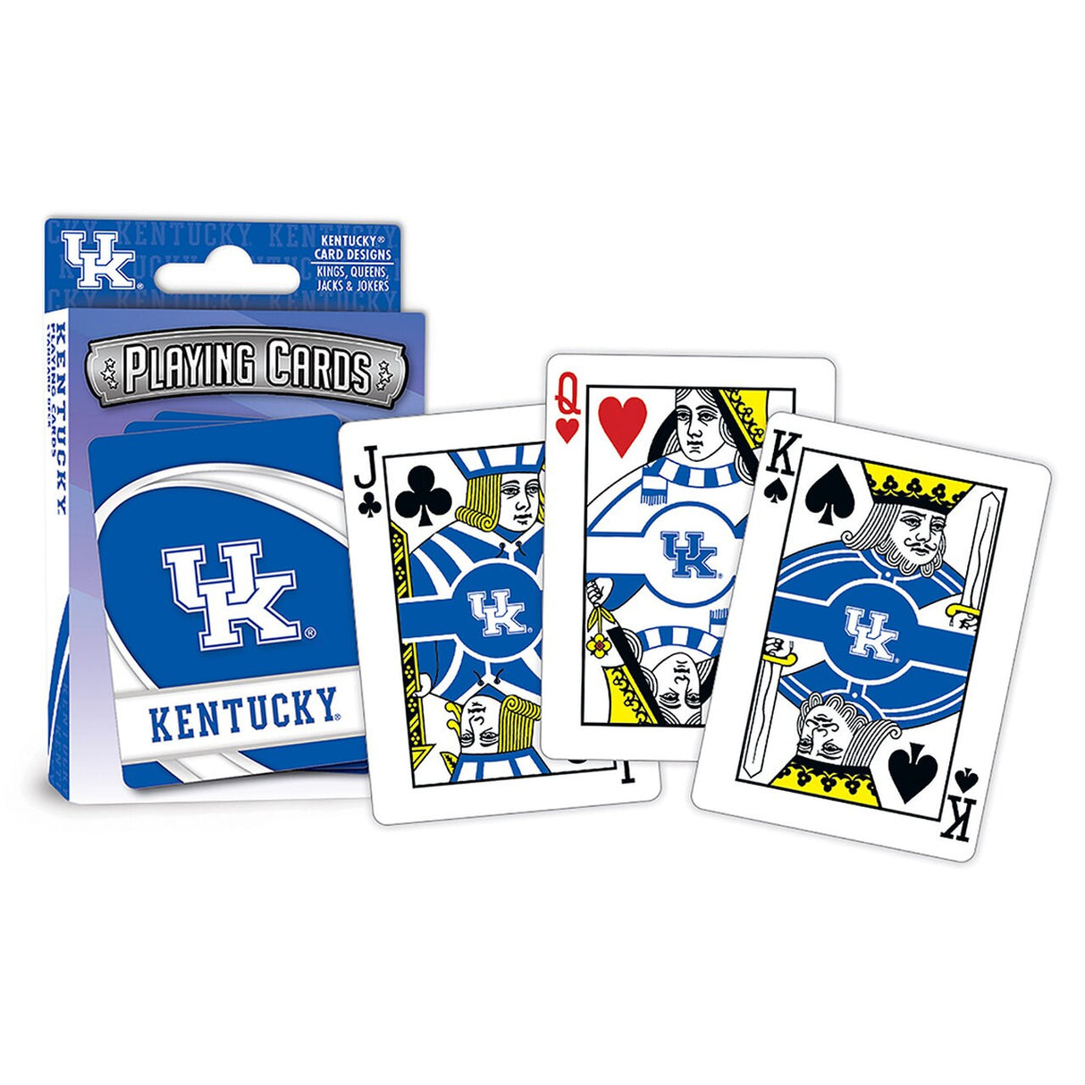 Masterpieces Puzzle Company Kentucky Wildcats Logo Playing Cards Fan Gear NCAA Kentucky Wildcats
