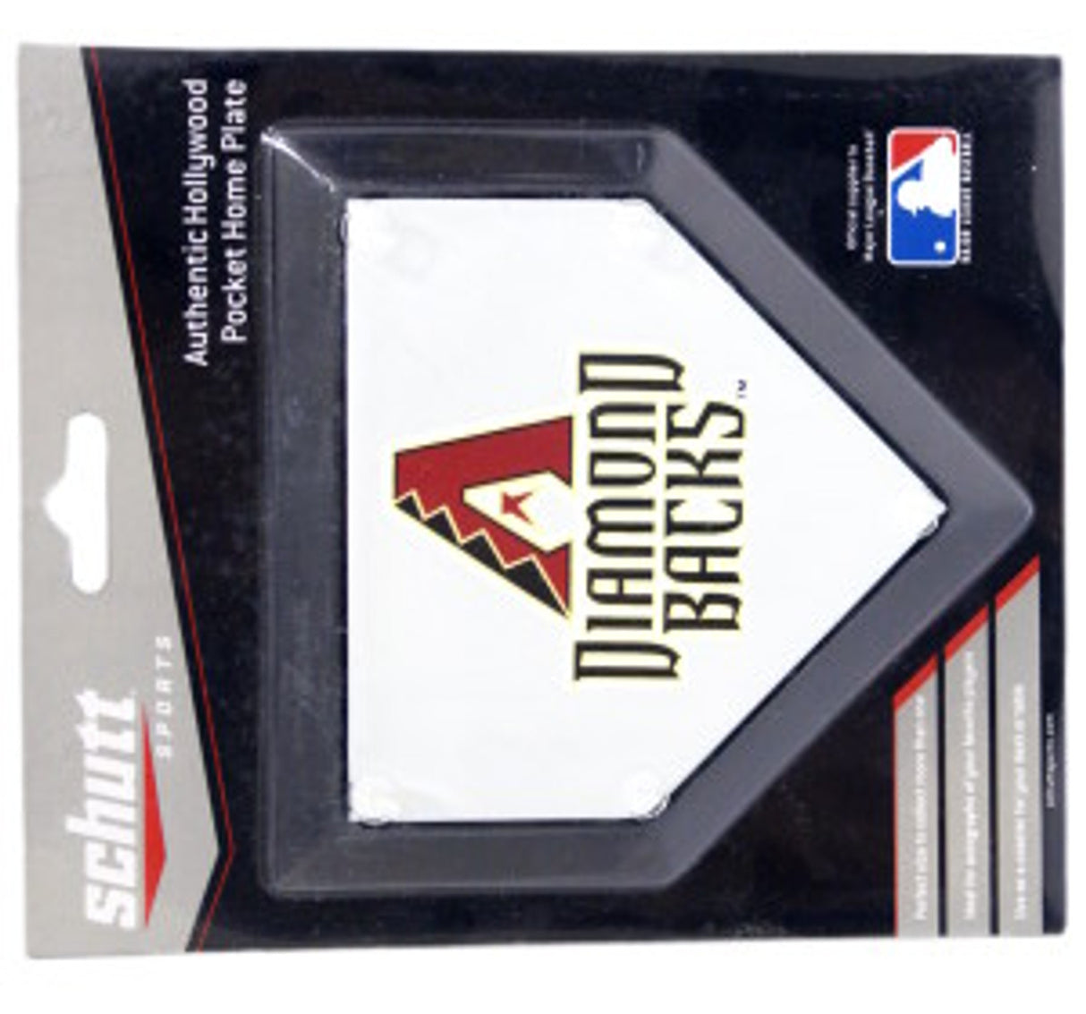 Schutt Sports Arizona Diamondbacks Authentic Hollywood Pocket Home Plate Fan Gear MLB Arizona Diamondbacks