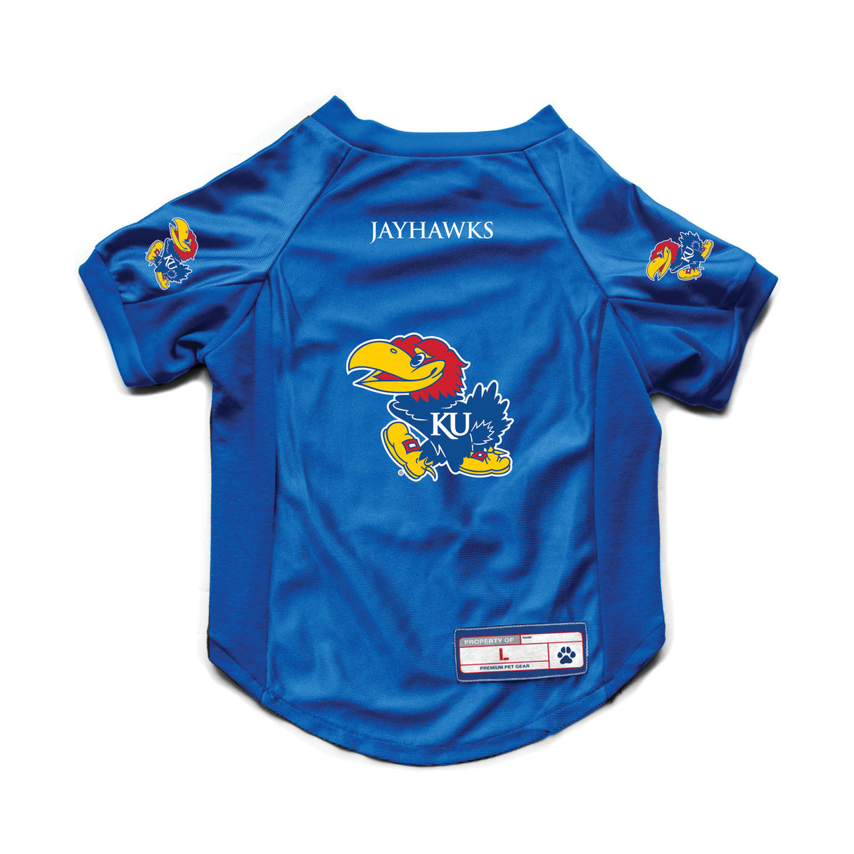 Little Earth Kansas Jayhawks Stretch Pet Jersey Size Big Dog Fan Gear NCAA Kansas Jayhawks