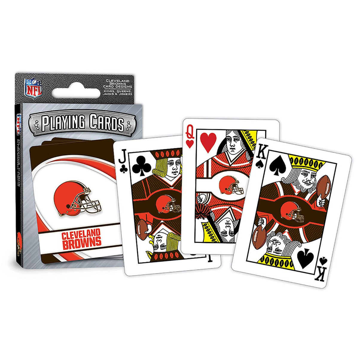 Masterpieces Puzzle Company Cleveland Browns Logo Playing Cards Fan Gear NFL Cleveland Browns