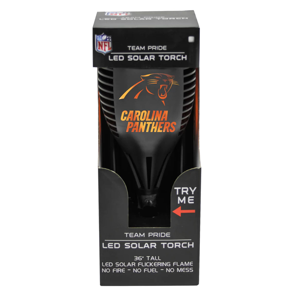 Sporticulture Carolina Panthers LED Solar Torch Fan Gear NFL Carolina Panthers