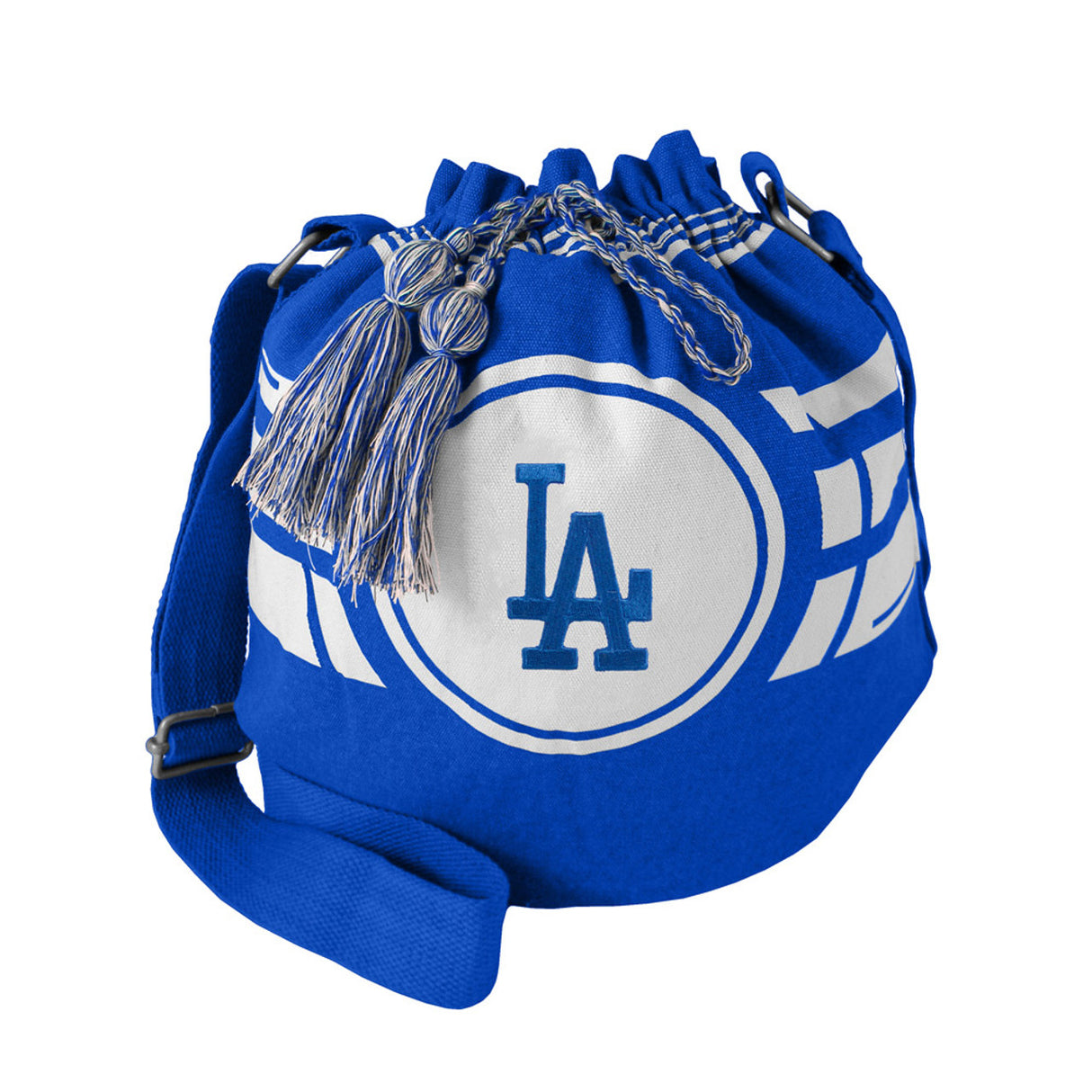 Little Earth Los Angeles Dodgers Ripple Drawstring Bucket Style Bag Fan Gear MLB Los Angeles Dodgers