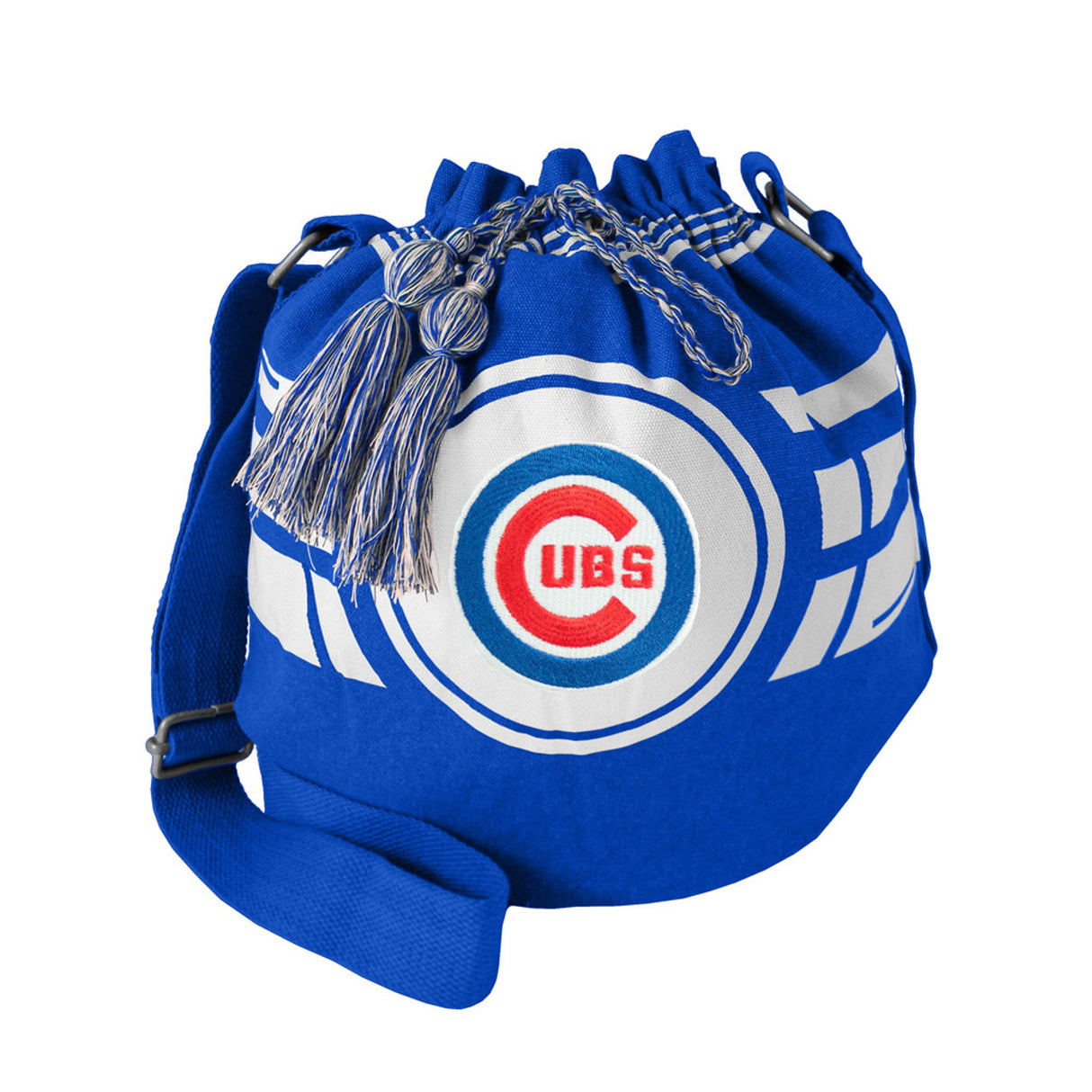 Little Earth Chicago Cubs Ripple Drawstring Bucket Style Bag Fan Gear MLB Chicago Cubs