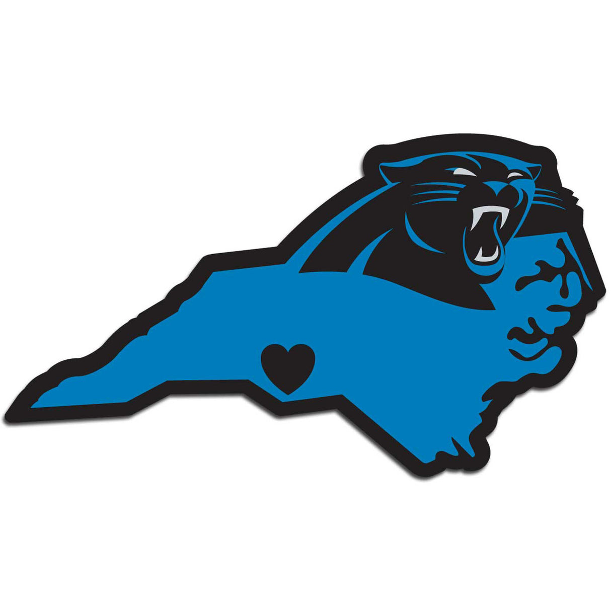 Siskiyou Carolina Panthers Home State Pride Decal Fan Gear NFL Carolina Panthers
