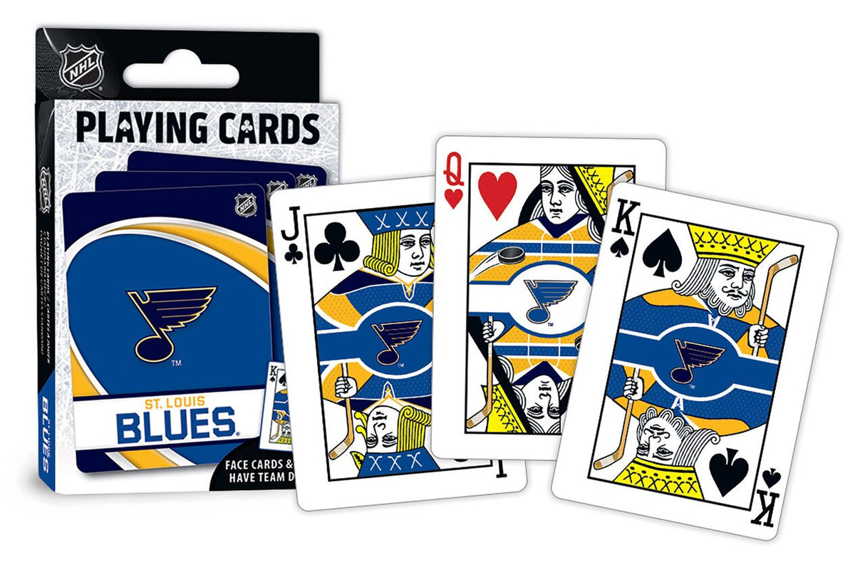 Masterpieces Puzzle Company St. Louis Blues Logo Playing Cards Fan Gear NHL St. Louis Blues
