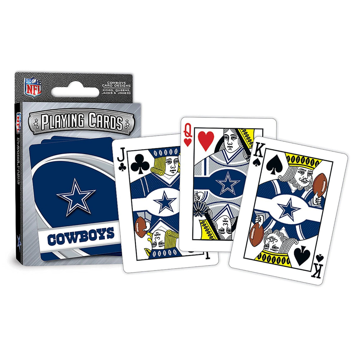 Masterpieces Puzzle Company Dallas Cowboys Logo Playing Cards Fan Gear NFL Dallas Cowboys