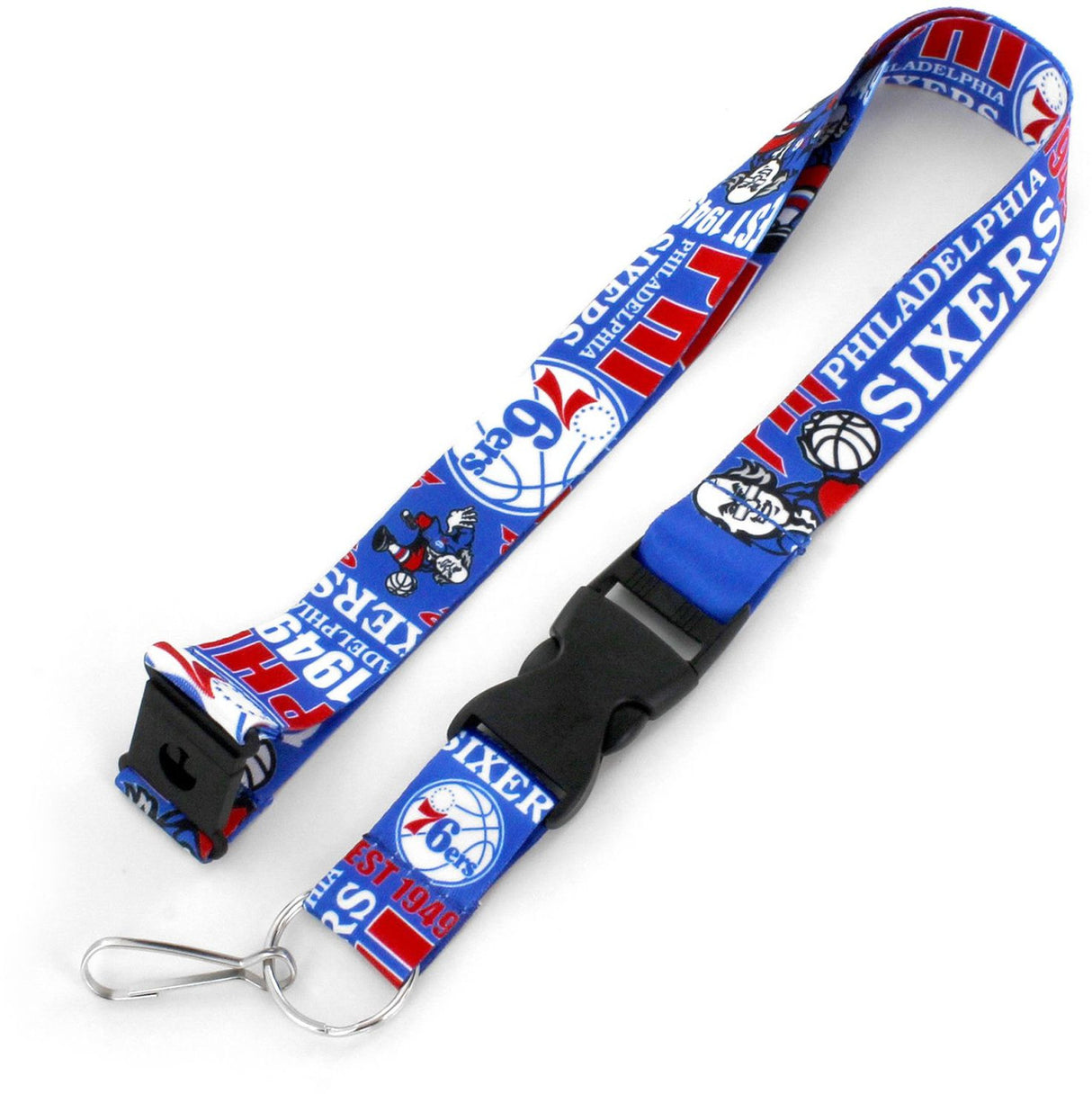 Aminco Philadelphia 76ers Breakaway Style Dynamic Design Lanyard - Special Order Fan Gear NBA Philadelphia 76ers
