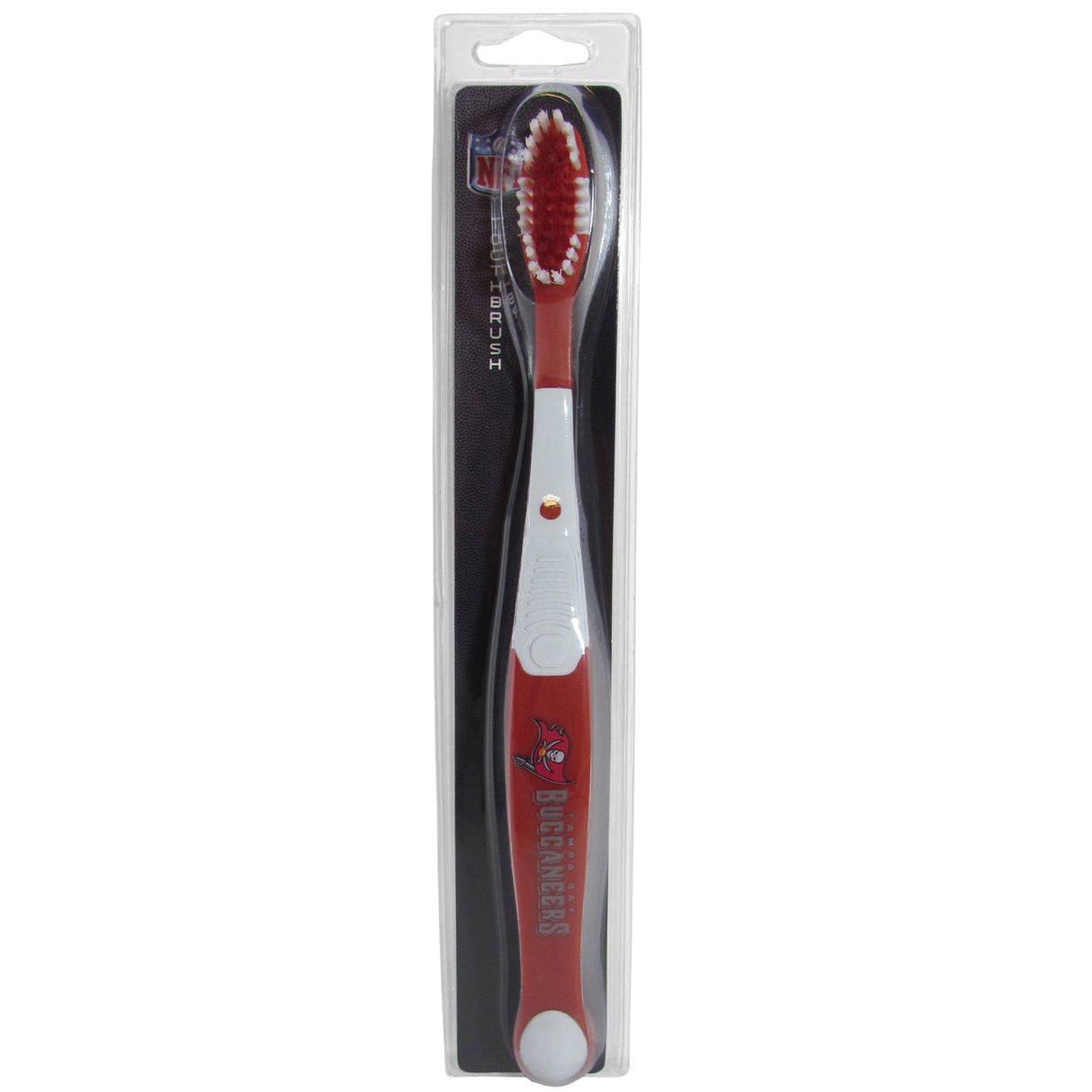 Siskiyou Tampa Bay Buccaneers MVP Design Toothbrush - Special Order Fan Gear NFL Tampa Bay Buccaneers