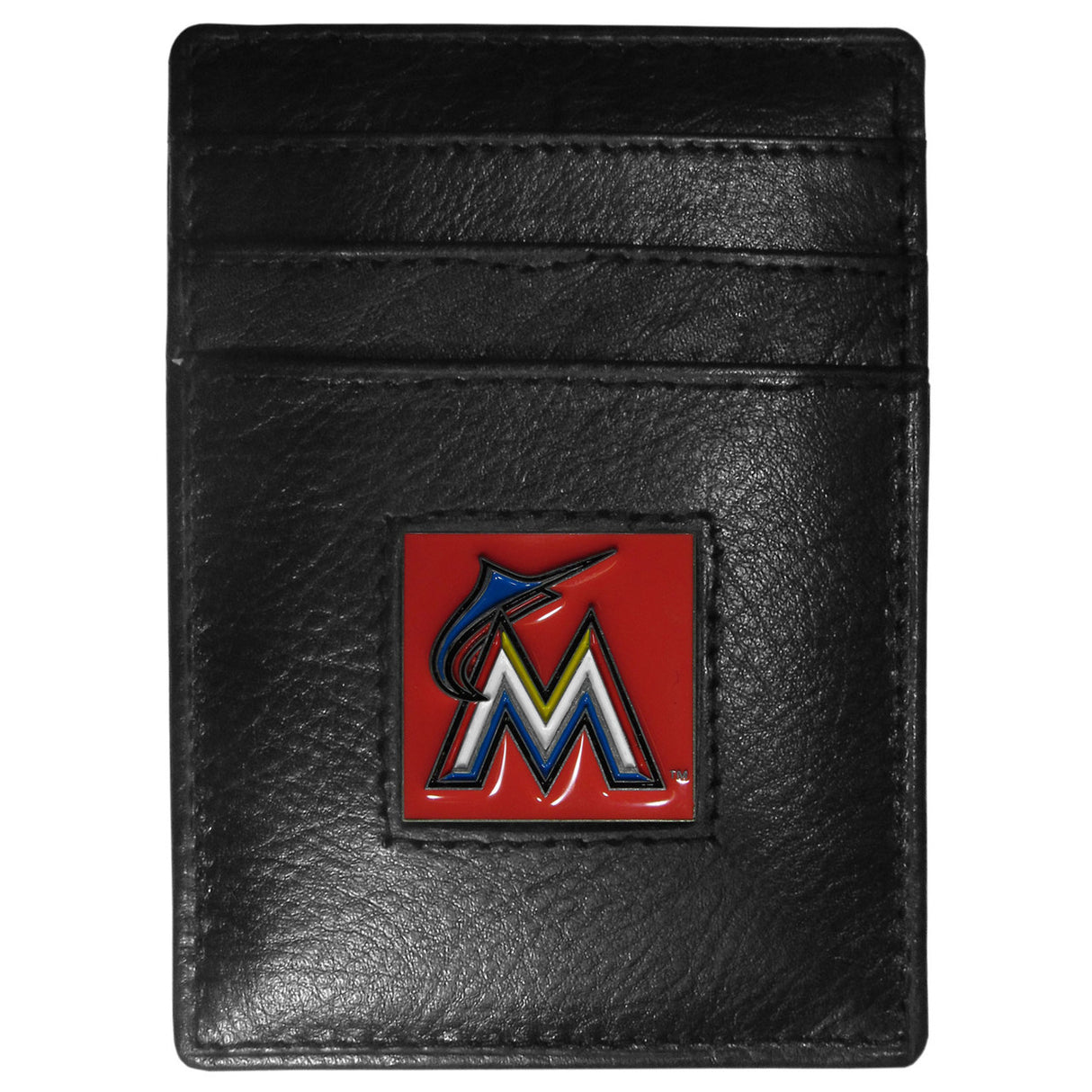 Siskiyou Miami Marlins Money Clip Card Holder Leather Wallet Fan Gear MLB Miami Marlins