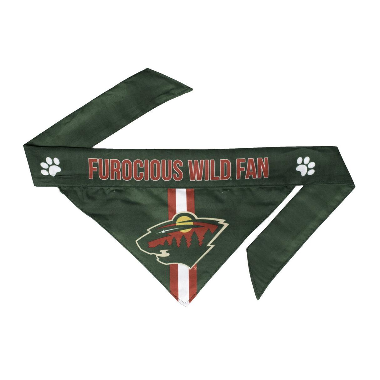 Little Earth Minnesota Wild Pet Bandanna Size Small Fan Gear NHL Minnesota Wild