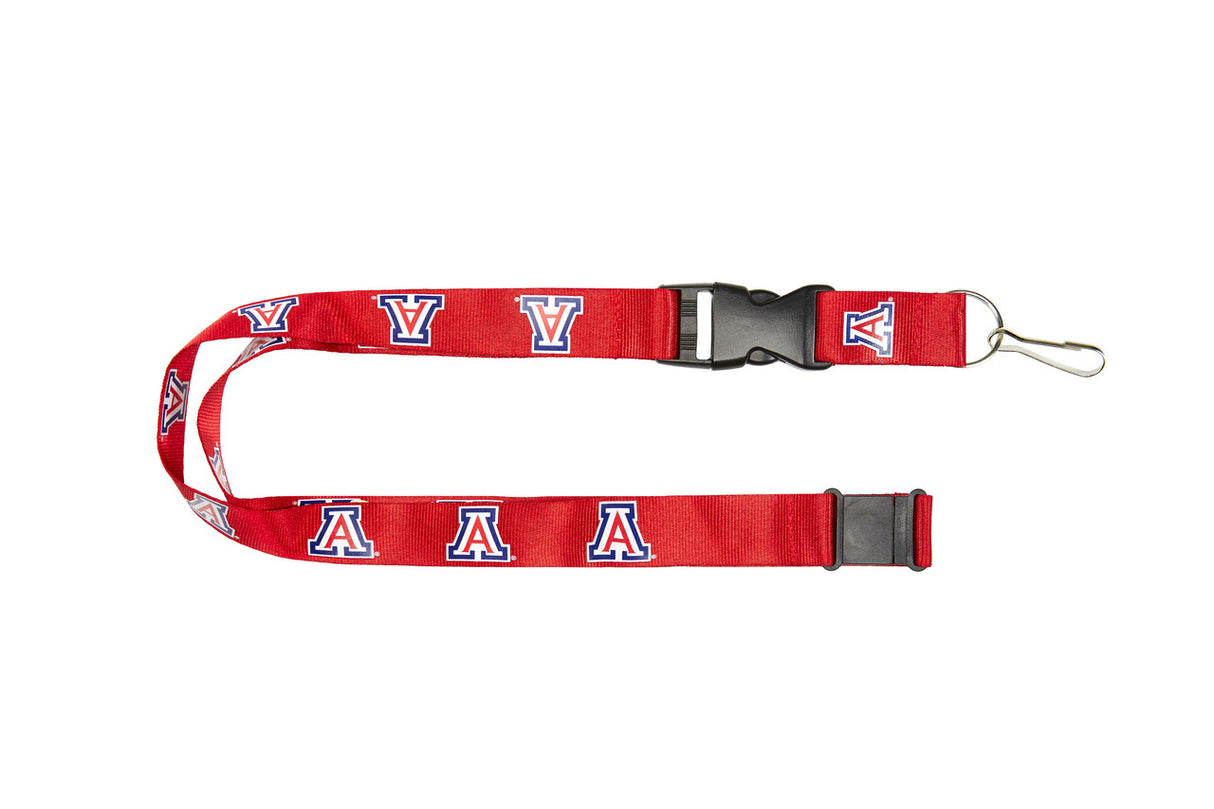 Aminco Arizona Wildcats Red Lanyard Fan Gear NCAA Arizona Wildcats
