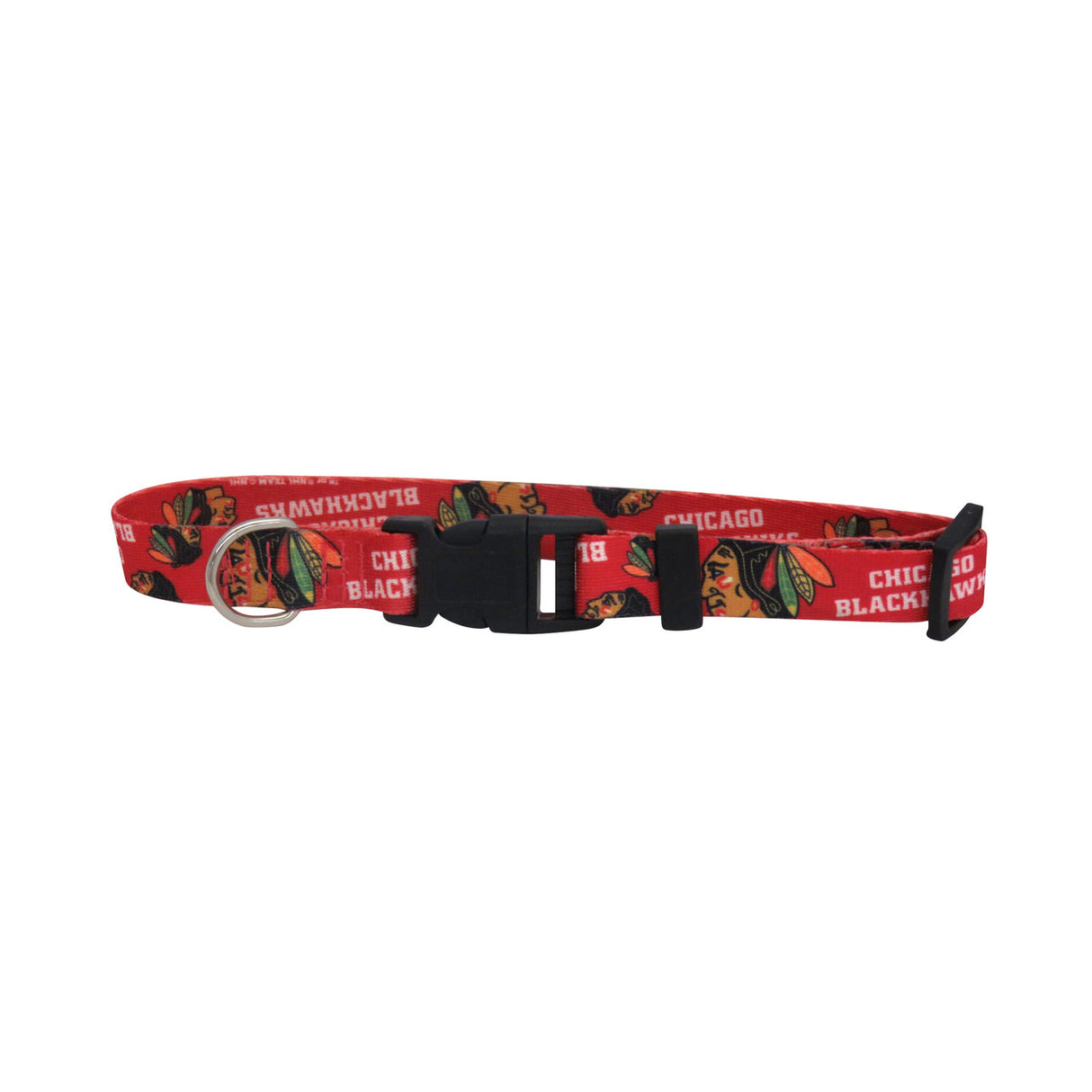 Little Earth Chicago Blackhawks Pet Collar Size Medium Fan Gear NHL Chicago Blackhawks