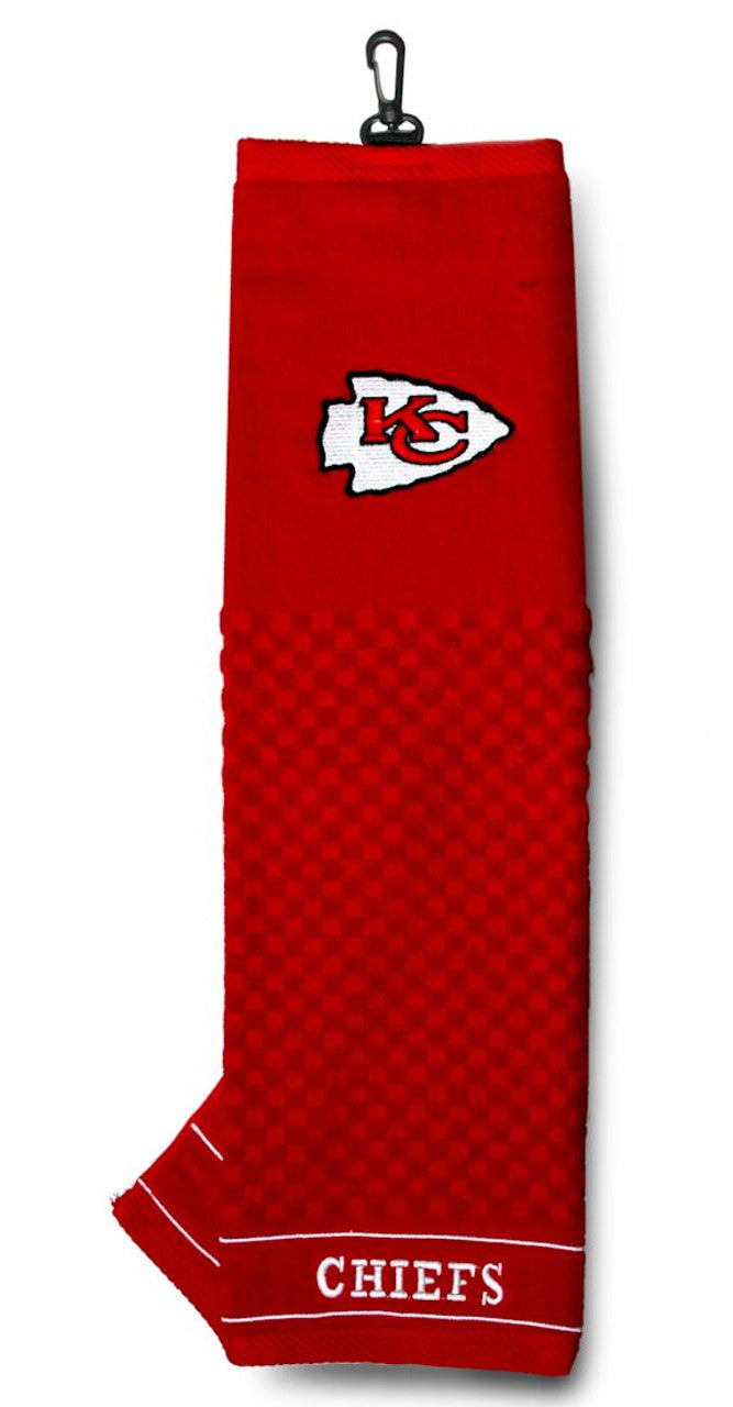 Team Golf Kansas City Chiefs Embroidered Golf Towel 16"x22" Fan Gear NFL Kansas City Chiefs