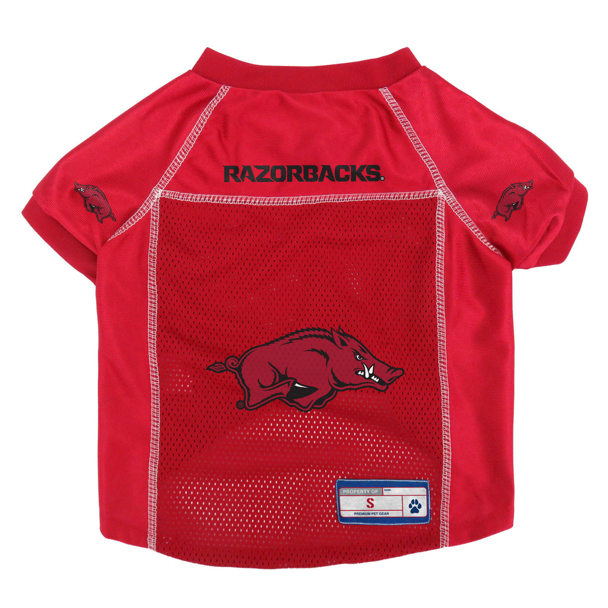 Little Earth Arkansas Razorbacks Pet Jersey Size Small Fan Gear NCAA Arkansas Razorbacks