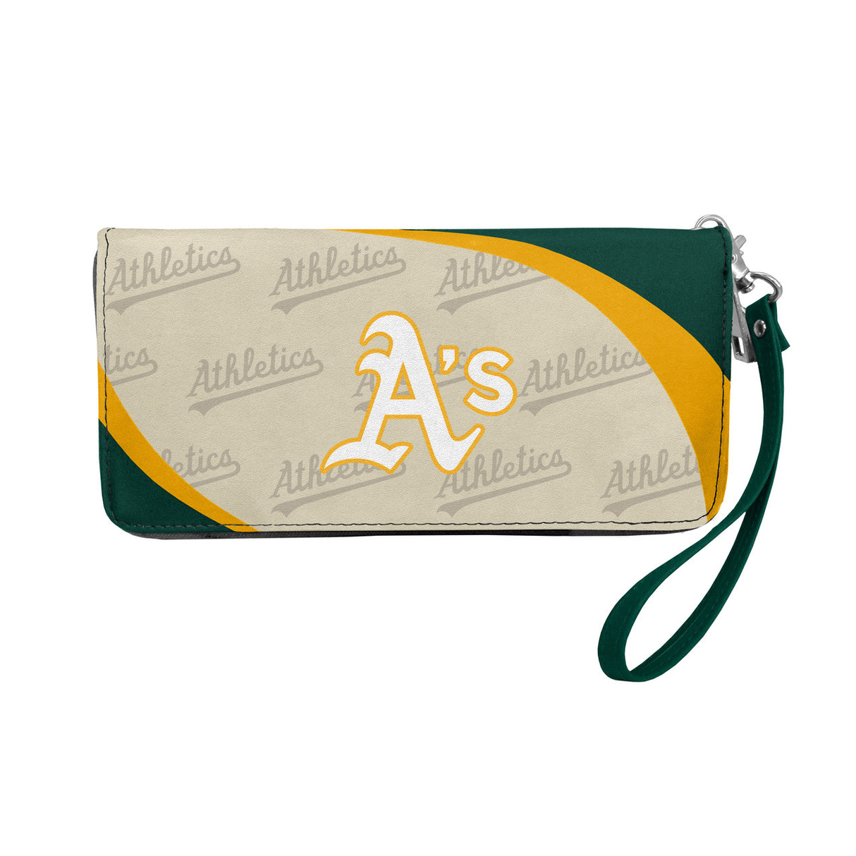 Little Earth Oakland Athletics Organizer Style Curve Wallet - Special Order Fan Gear MLB Oakland Athletics