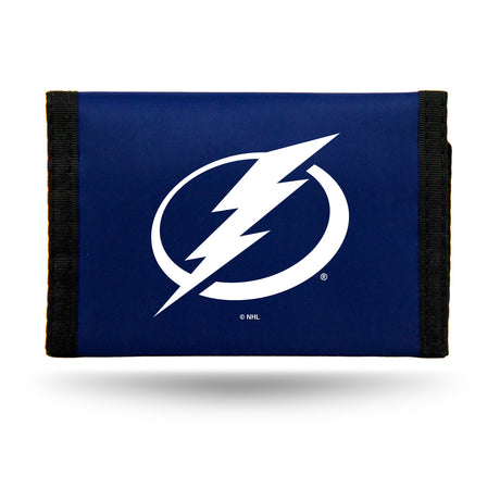 Rico Industries Tampa Bay Lightning Nylon Trifold Wallet - Special Order Fan Gear NHL Tampa Bay Lightning