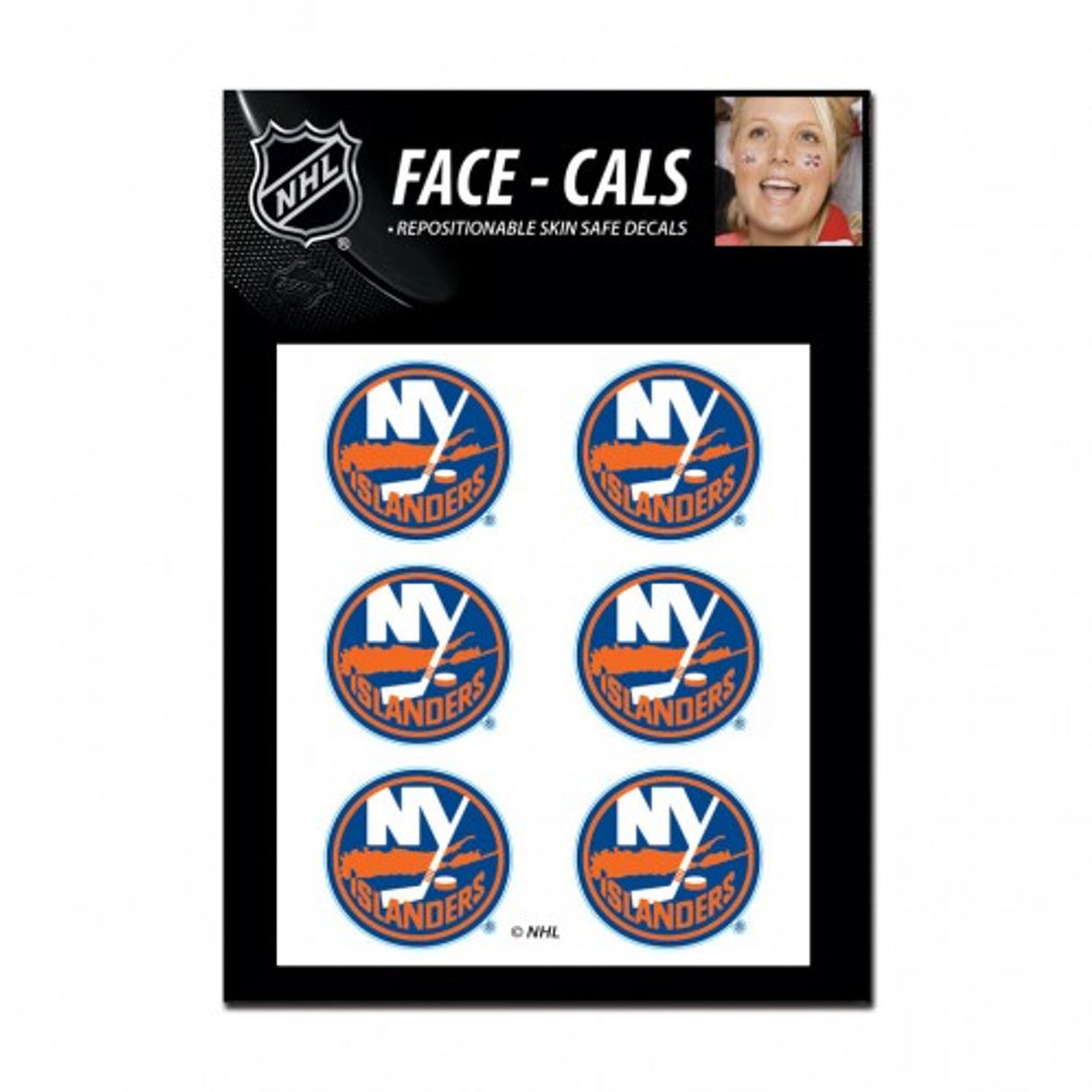Wincraft New York Islanders Tattoo Face Cals - Special Order Fan Gear NHL New York Islanders