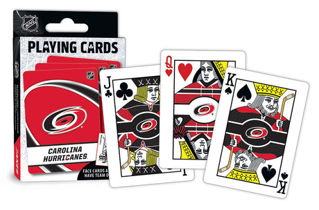 Masterpieces Puzzle Company Carolina Hurricanes Logo Playing Cards Fan Gear NHL Carolina Hurricanes