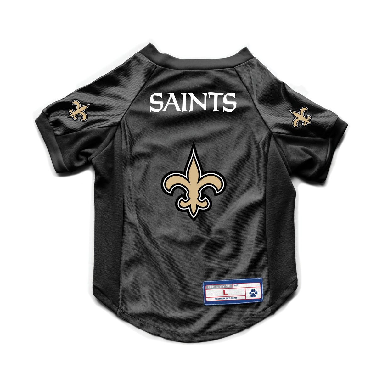 Little Earth New Orleans Saints Stretch Pet Jersey Size Medium Fan Gear NFL New Orleans Saints