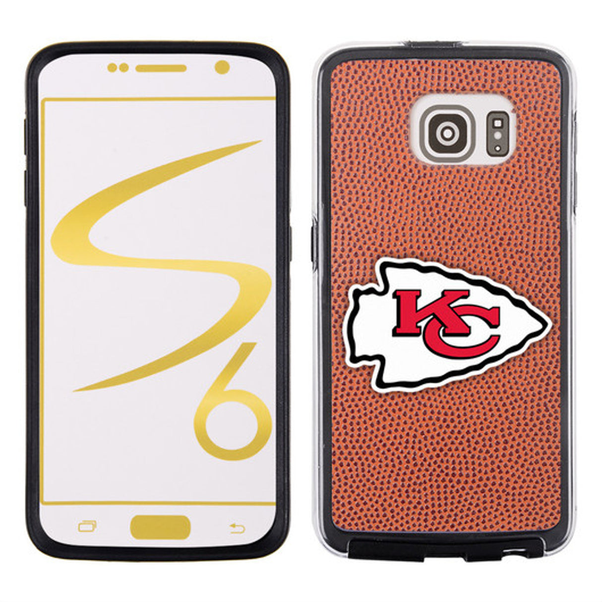 Gamewear Kansas City Chiefs Classic Football Pebble Grain Feel Samsung Galaxy S6 Phone Case Fan Gear NFL Kansas City Chiefs