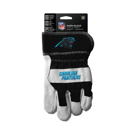 The Sports Vault Carolina Panthers The Closer Design Work Style Gloves Fan Gear NFL Carolina Panthers