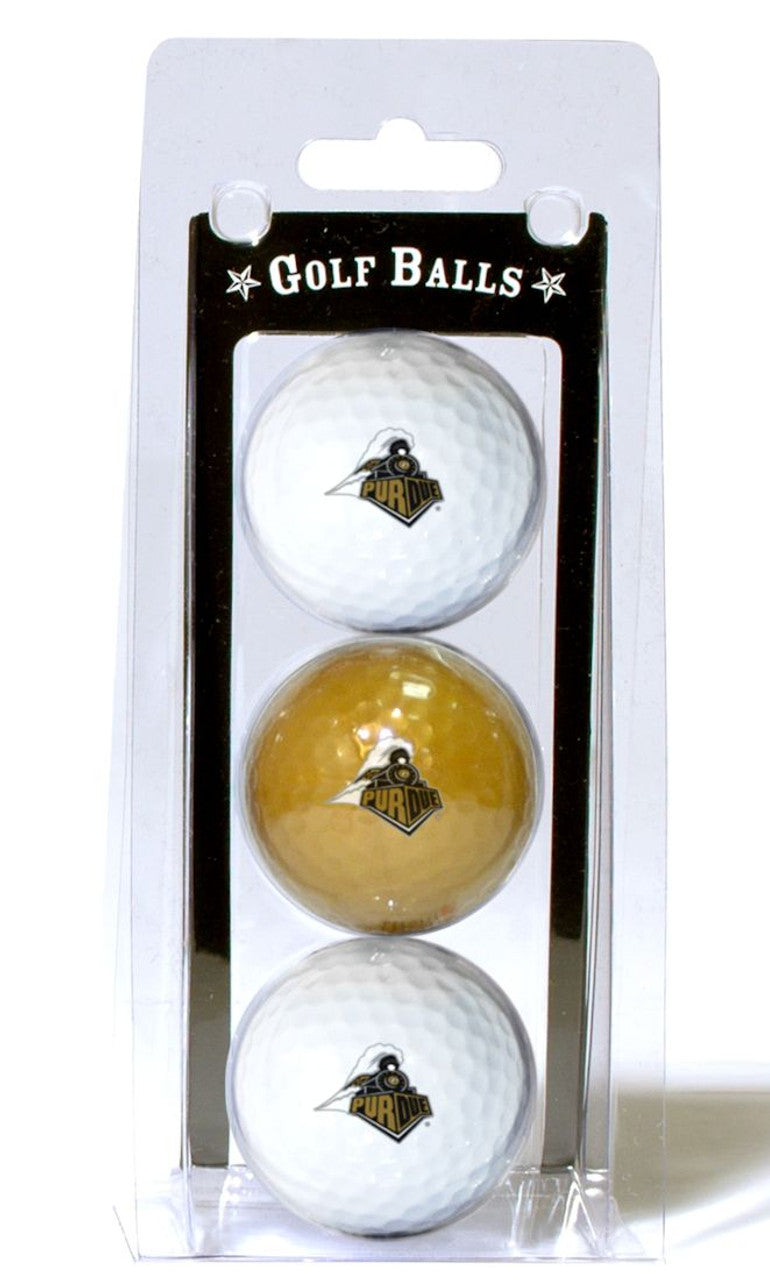 Team Golf Purdue Boilermakers 3 Pack Golf Balls - Special Order Fan Gear NCAA Purdue Boilermakers