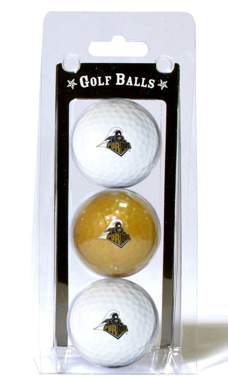 Team Golf Purdue Boilermakers 3 Pack Golf Balls - Special Order Fan Gear NCAA Purdue Boilermakers