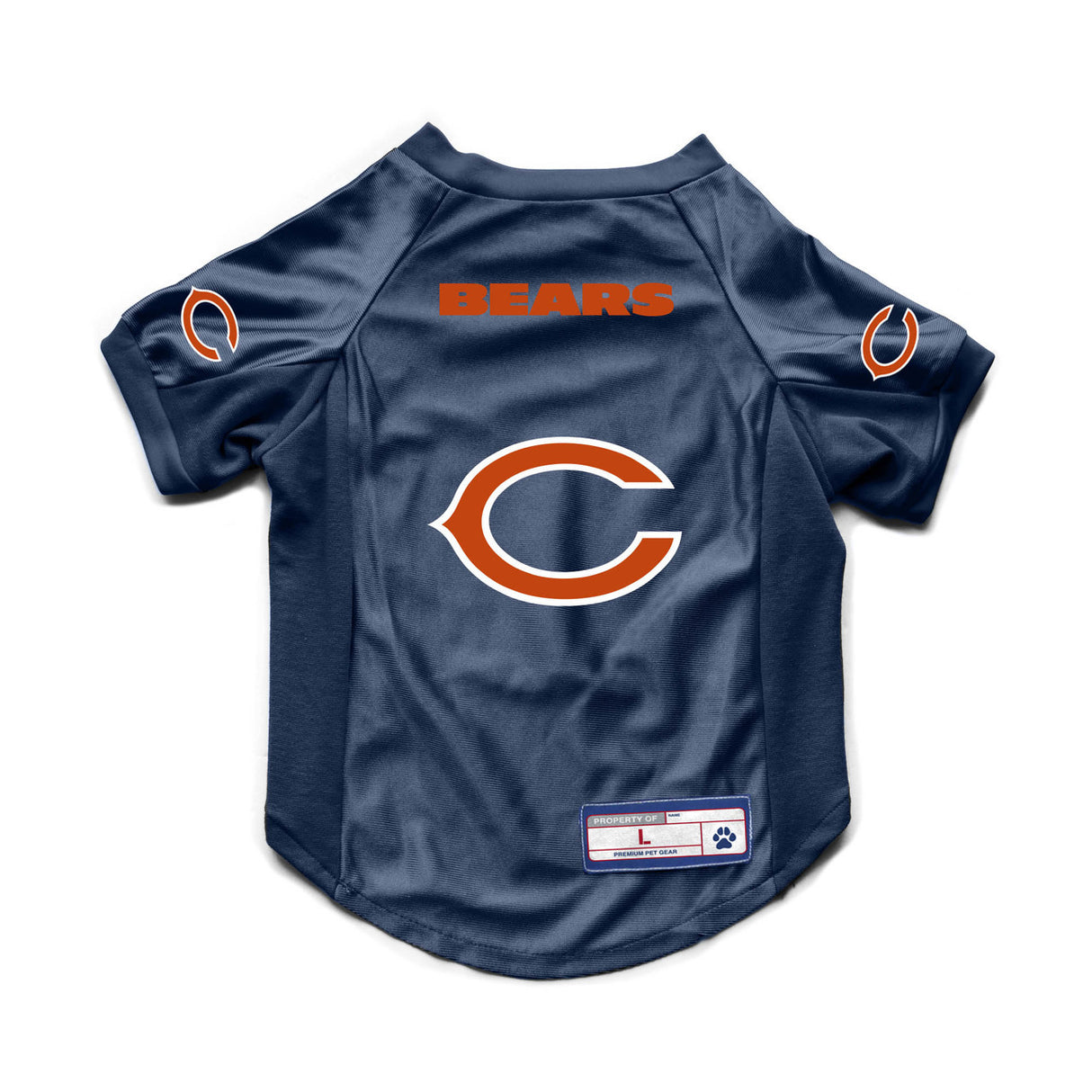 Little Earth Chicago Bears Stretch Pet Jersey Size Big Dog Fan Gear NFL Chicago Bears
