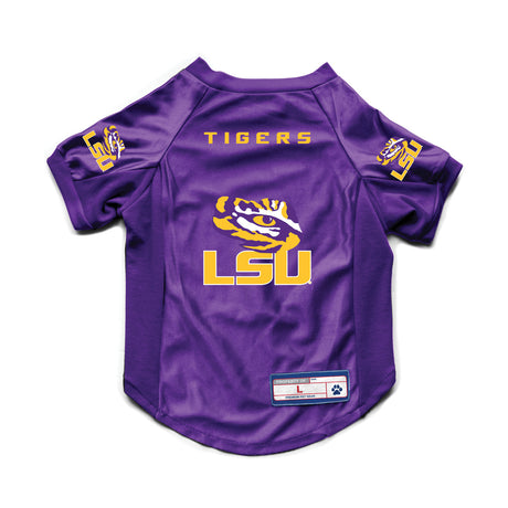 Little Earth LSU Tigers Stretch Pet Jersey Size Large Fan Gear NCAA LSU Tigers