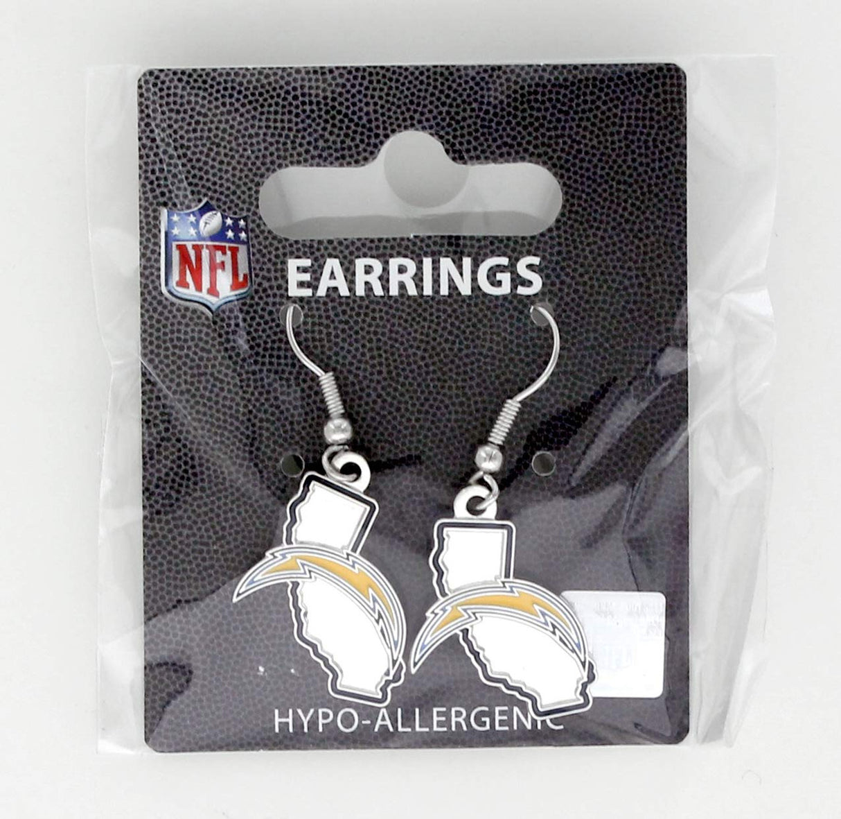 Aminco Los Angeles Chargers State Design Earrings - Special Order Fan Gear NFL Los Angeles Chargers
