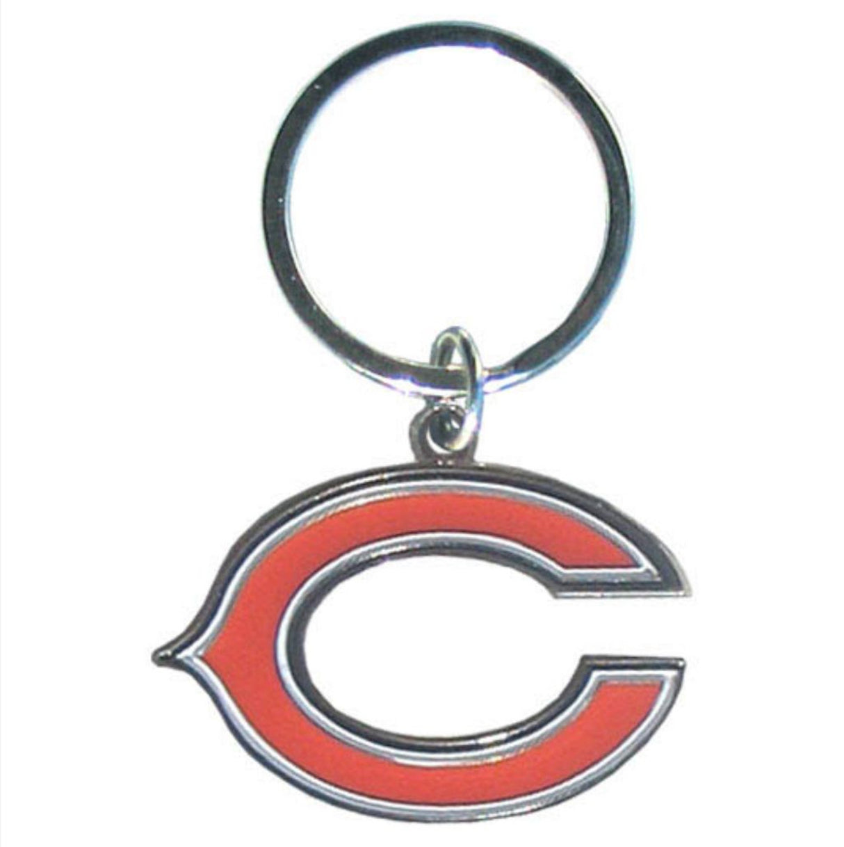Siskiyou Chicago Bears Chrome Logo Cut Keychain Fan Gear NFL Chicago Bears