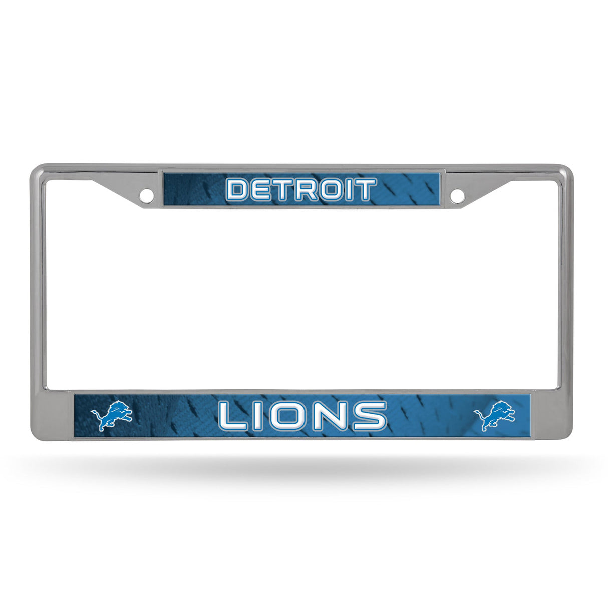 Rico Industries Detroit Lions Chrome Printed Insert License Plate Frame Fan Gear NFL Detroit Lions