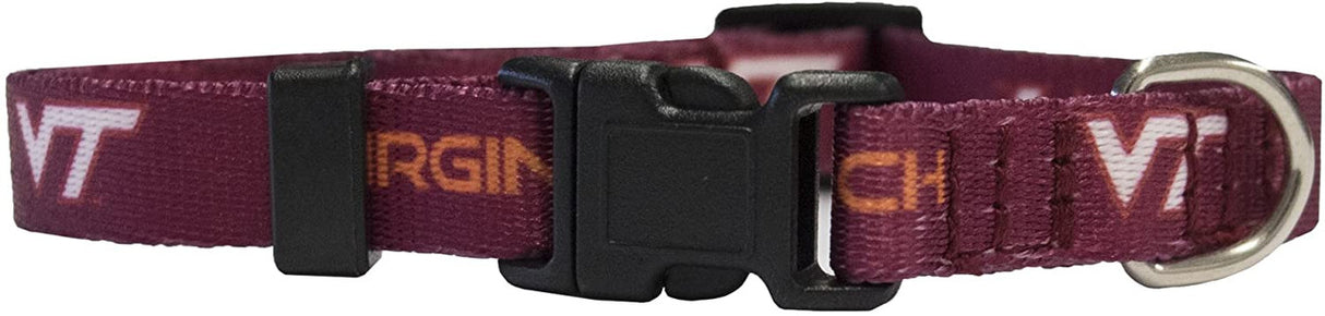Little Earth Virginia Tech Hokies Pet Collar Size Small - Special Order Fan Gear NCAA Virginia Tech Hokies