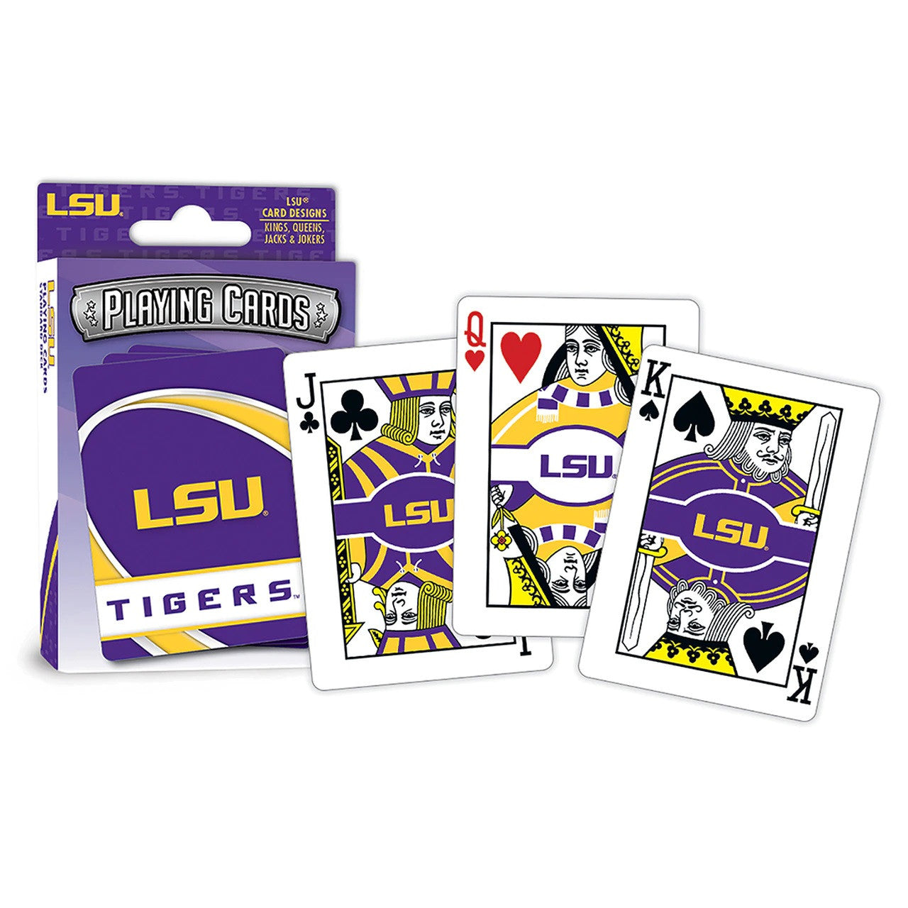 Masterpieces Puzzle Company LSU Tigers Logo Playing Cards Fan Gear NCAA LSU Tigers