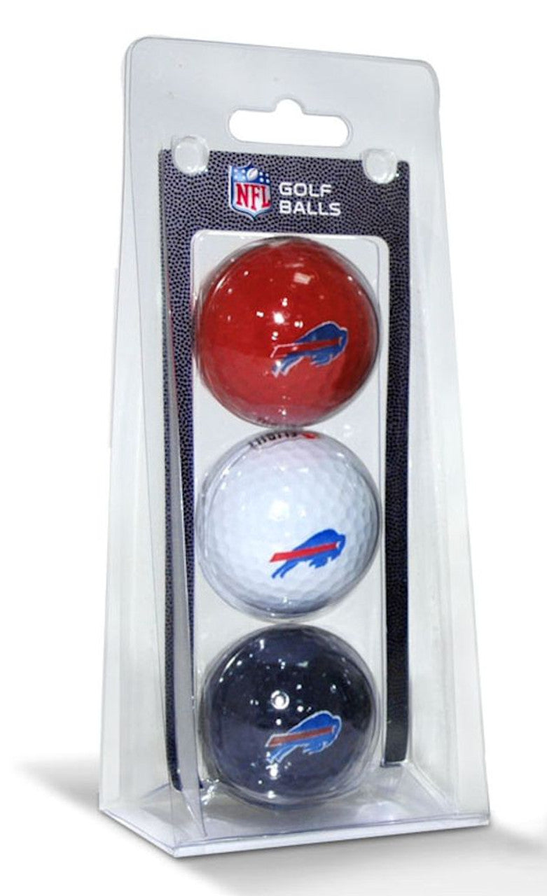Team Golf Buffalo Bills 3 Pack of Golf Balls Fan Gear NFL Buffalo Bills