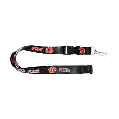 Aminco Calgary Flames Black Lanyard - Special Order Fan Gear NHL Calgary Flames