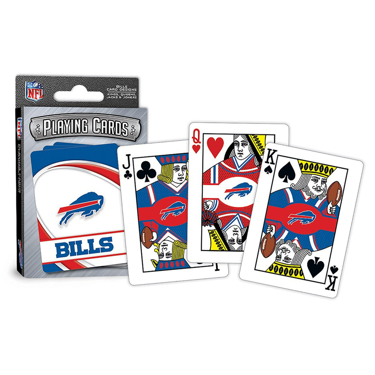 Masterpieces Puzzle Company Buffalo Bills Logo Playing Cards Fan Gear NFL Buffalo Bills