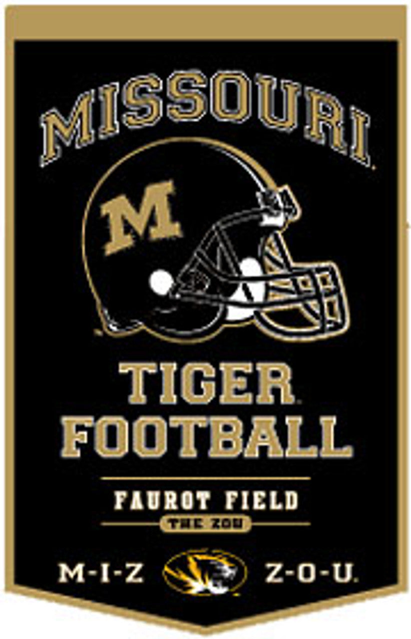 Winning Streak Sports Missouri Tigers PowerHouse Wool Banner 18x27 Fan Gear NCAA Missouri Tigers