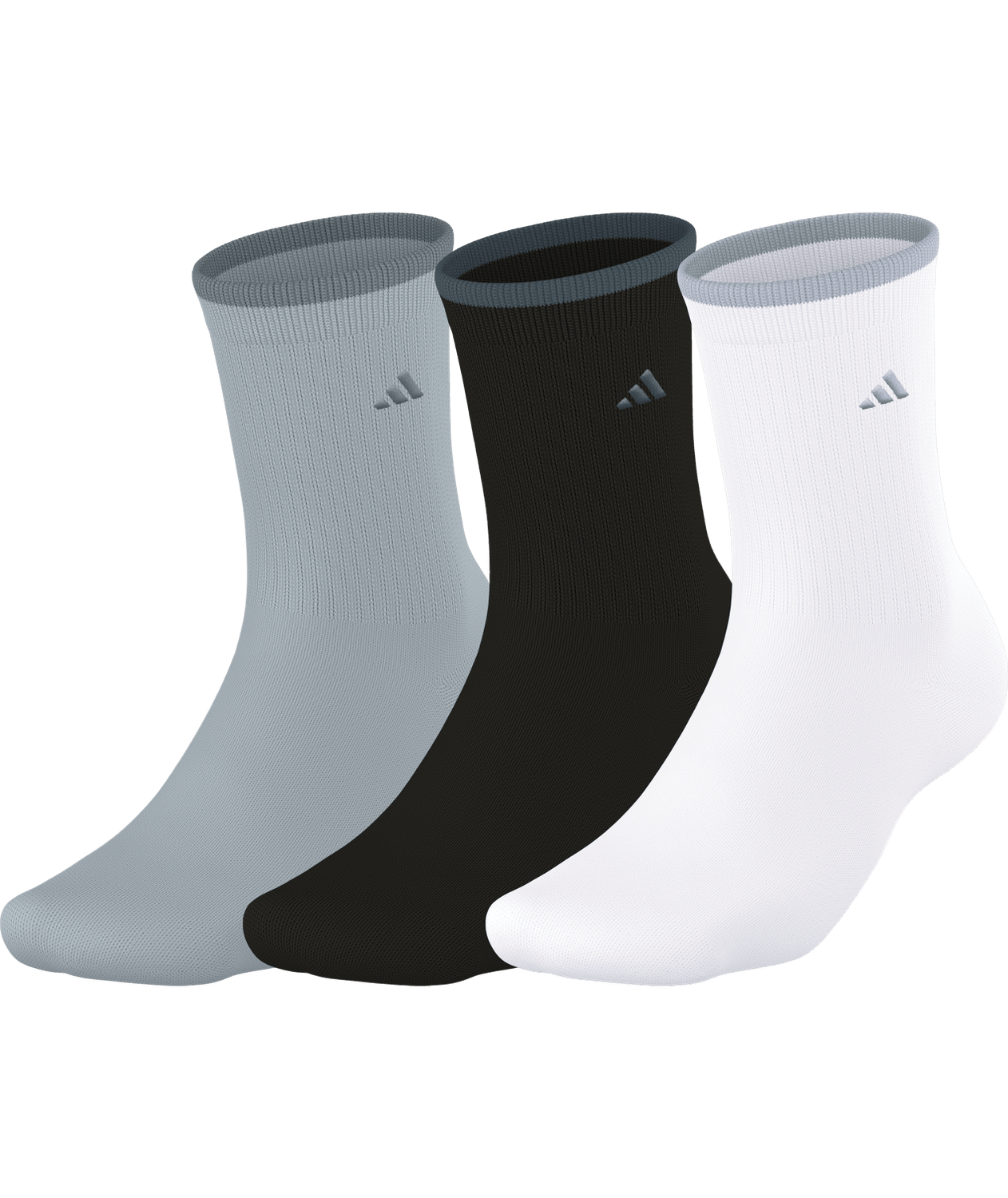 adidas Women's Cushioned Comfort 2.0 Crew Socks 3 Pairs Unisex Accessories Socks