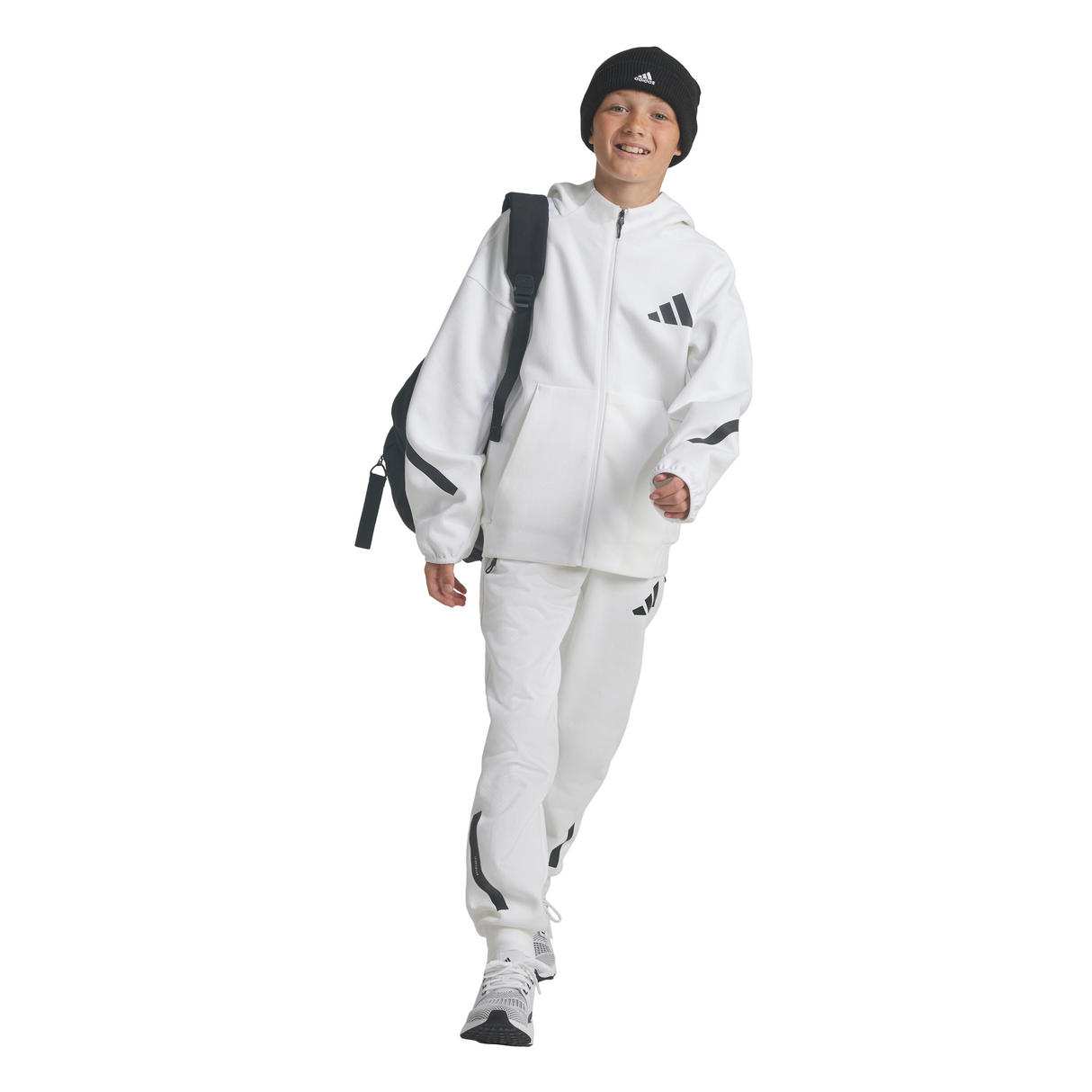 adidas Youth Z.N.E. Full-Zip Hooded Track Jacket Youth Apparel Jackets & Vests