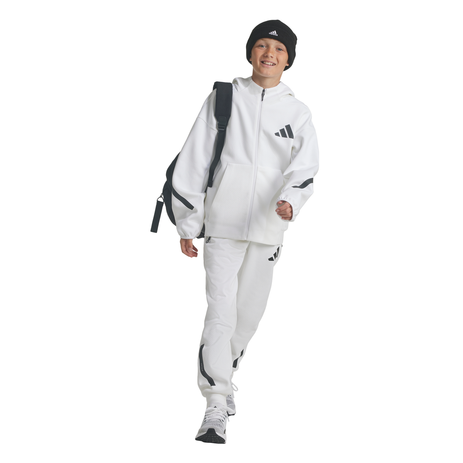 adidas Youth Z.N.E. Full-Zip Hooded Track Jacket Youth Apparel Jackets & Vests