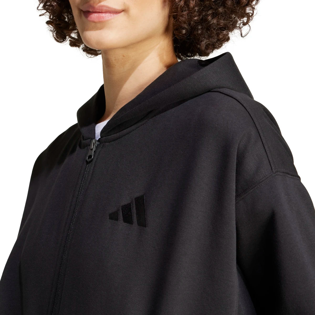 adidas Women's ALL SZN Fleece Full-Zip Hoodie Womens Apparel Sweatshirts & Fleece