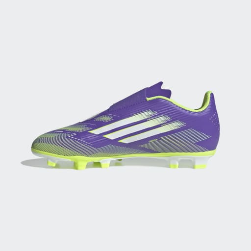 adidas Youth F50 Club Hook-and-Loop Firm/Multi-Ground Soccer Cleats-2