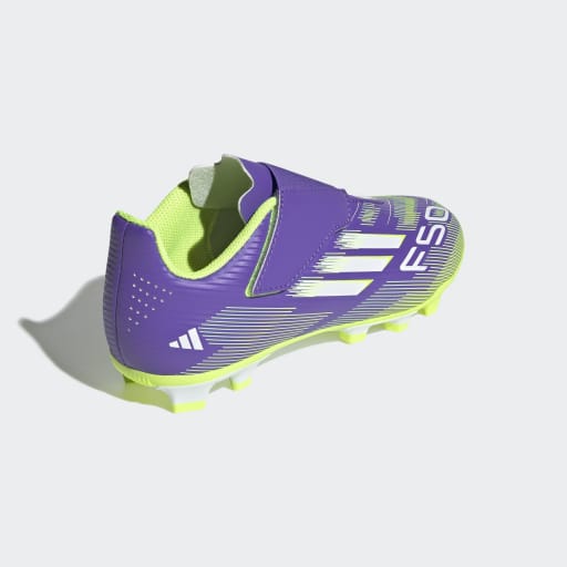 adidas Youth F50 Club Hook-and-Loop Firm/Multi-Ground Soccer Cleats-5
