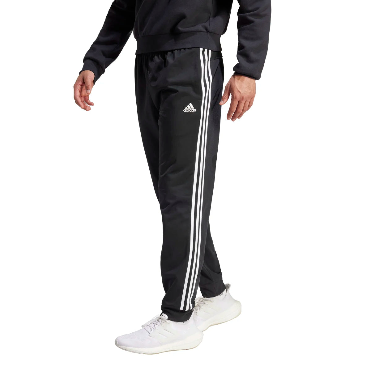 adidas Men's Essentials Warm-Up Tapered 3-Stripes Tracksuit Pants-2