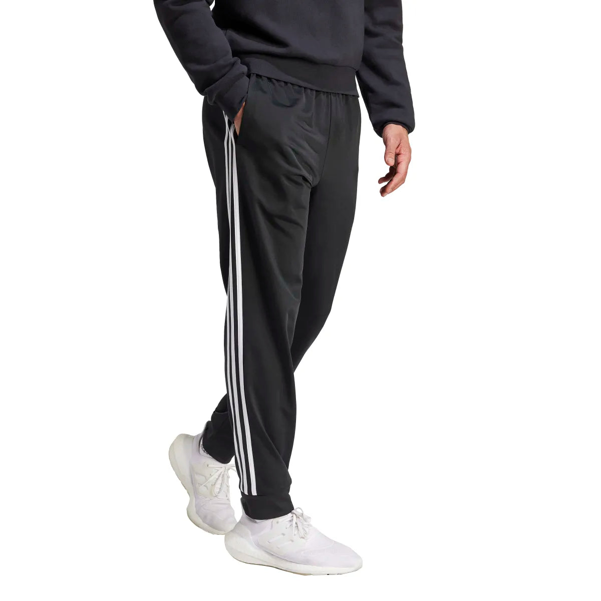 adidas Men's Essentials Warm-Up Tapered 3-Stripes Tracksuit Pants-4