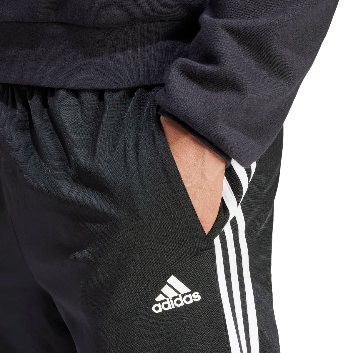 adidas Men's Essentials Warm-Up Tapered 3-Stripes Tracksuit Pants-5