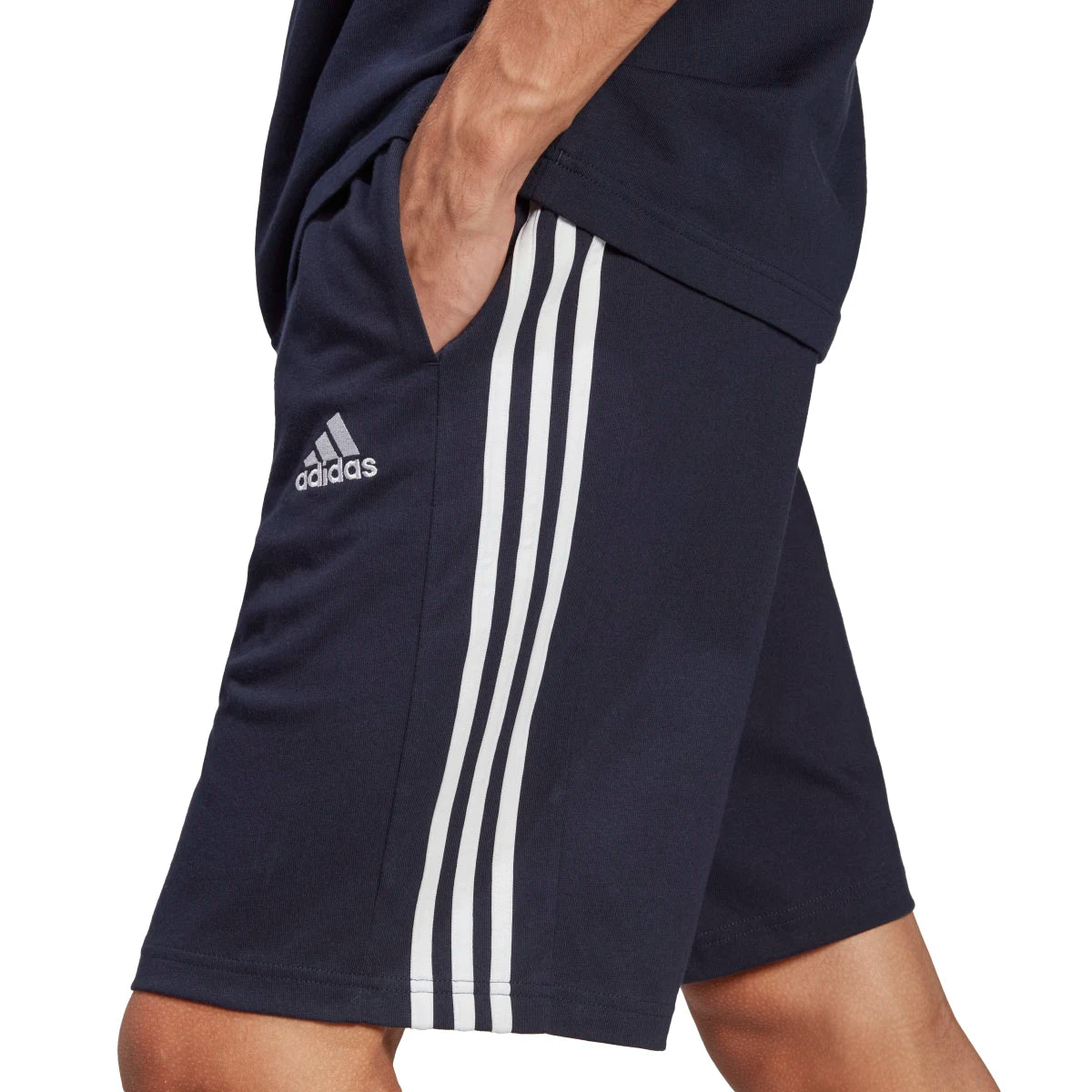 adidas Men's Essentials Single Jersey 3-Stripes Shorts-5