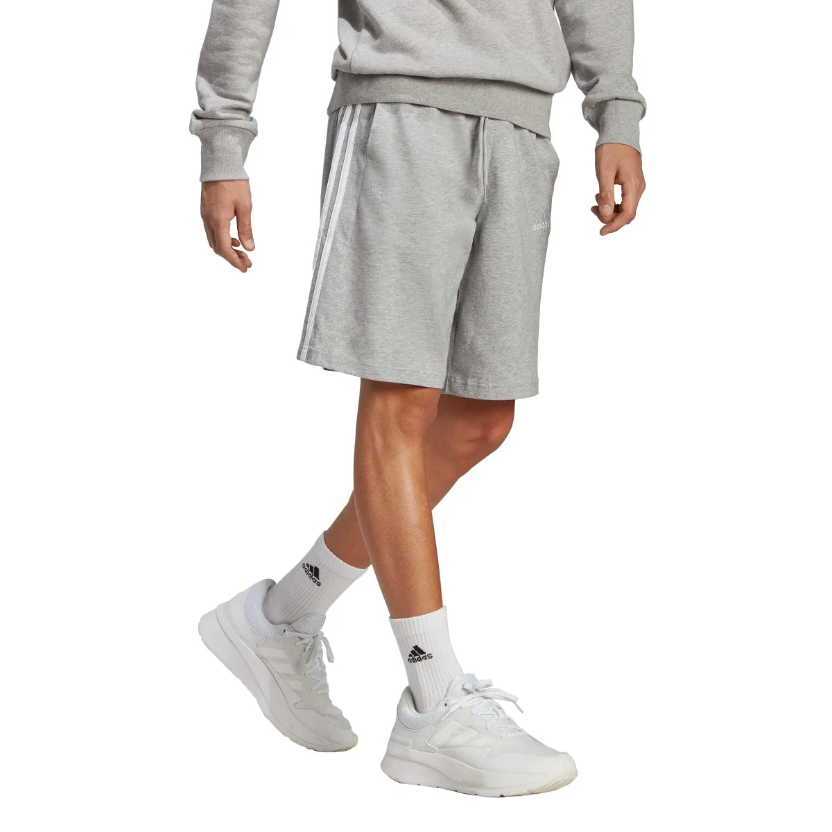 adidas Men's Essentials Single Jersey 3-Stripes Shorts Mens Apparel Shorts