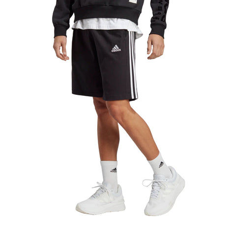 adidas Men's Essentials Single Jersey 3-Stripes Shorts Mens Apparel Shorts